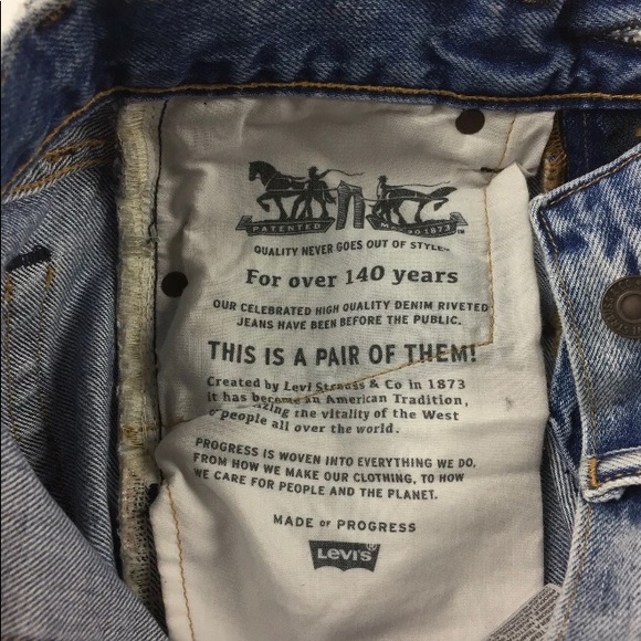 Levis 505 C Slim Straight Leg Selvedge Denim Jeans - Picture 8 of 8